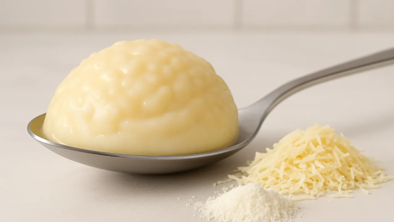 Brigadeiro branco cremoso em colher, como fazer um brigadeiro branco perfeito com ralado e leite em pó.